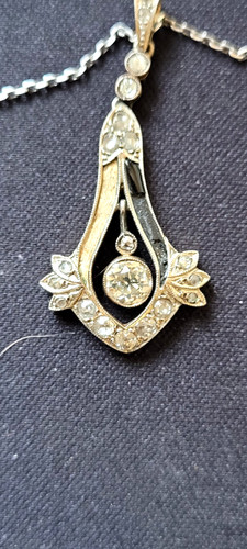 Collier pendentif art déco - collier,
