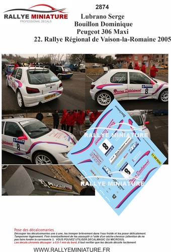 Decals ref 2874 - 1/43,
