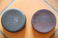2 boites de graisse Allemande 39-45 Lederfett Silberin