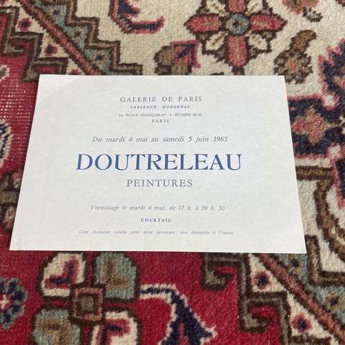 Doutreleau carton invitation - carton,