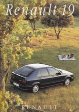 Catalogue brochure Renault 19 07/1995 Suisse en français