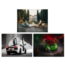 Lot de 3 affiches Lamborghini