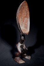 Art Africain Tribal Arte Afrique African Spoon  - Cuillère à Jambes Dan - 40 Cms