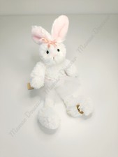 Peluche/Doudou Lapin Blanc Rose Tutu Tulle Noeud Fourrure 25cm  -  Louise Mansen