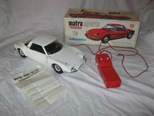 Vintage 70s Ancienne VOITURE FILOGUIDÉE CHR MATRA SPORTS M530 M 530 BOÎTE NOTICE