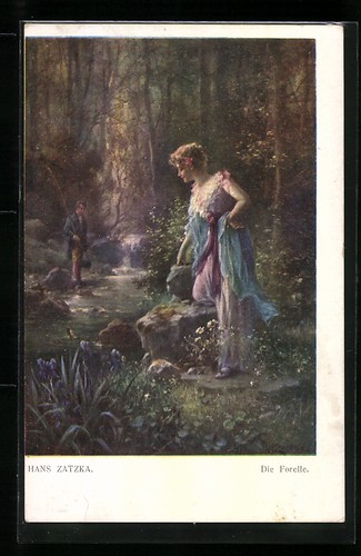 Carte postale artiste hans - d'artiste,