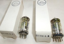 ?® 2x LAMPE ECC808 = 6KX8 Valvo by TELEFUNKEN TUBE Röhre fully TESTED NOS NIB°=