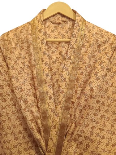 Kimono long soie pure - kimono,