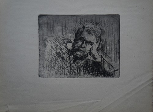 Gravure autoportrait de - autoportrait,