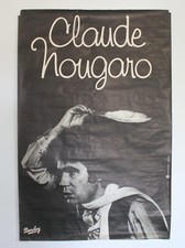 Affiche originale ancienne Ullmann Claude Nougaro 1977 Plume d'Ange Signé