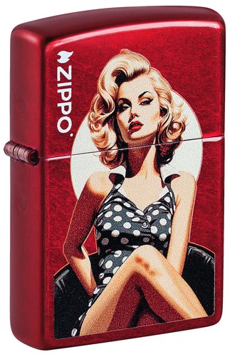 Zippo briquet polka dot - zippo, pinup