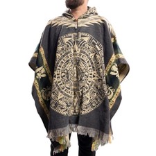 Premium alpaga laine poncho - premium,