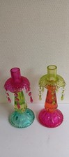 2 chandeliers en verre