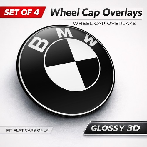 Bmw wheel hub caps sticker - wheel, 3d