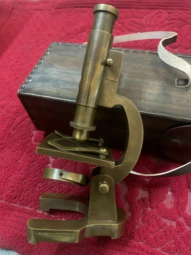 Microscope ancien laiton - microscope,