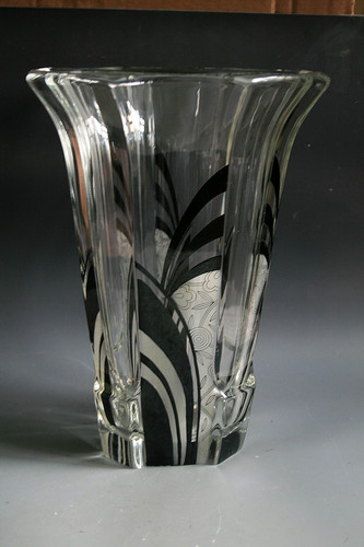 Vase verre bohème style - vase,