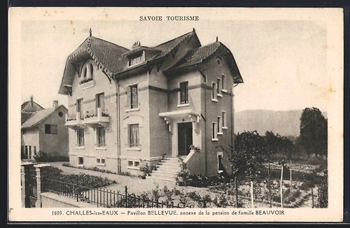 Cpa challes les - cpa, pavillon