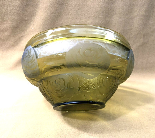 Coupe art deco verre gravé - deco,