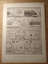 PLAN D'ARCHITECTE - M. AULIER - FLANDRES - MAISON DE L'ARTISAN MARECHAL FERRANT