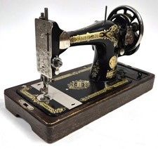 Machine À Coudre Manuelle Singer 28K Vintage 1936 – Boîtier En Bois – Fonctionne