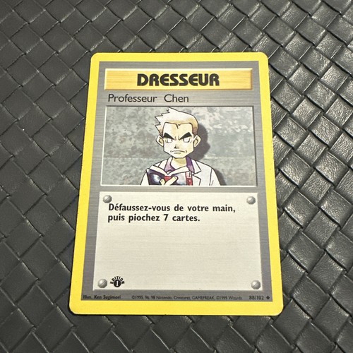Carte pokémon professeur chen - carte,