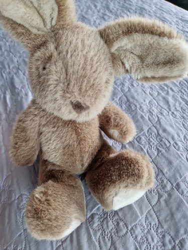 Peluche lapin marron assis - marron, 30