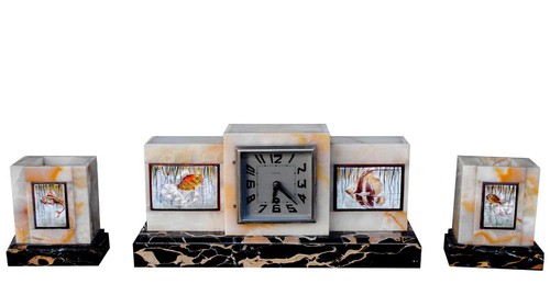 Pendule garniture art déco - garniture,