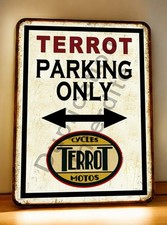 Plaque métal Terrot Parking
