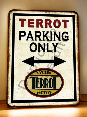 Plaque métal terrot parking - métal,
