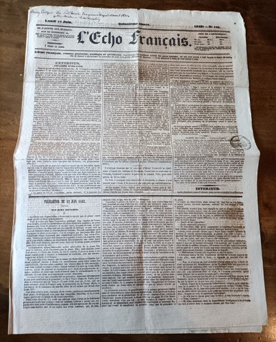 Vieux journal l echo - journal,