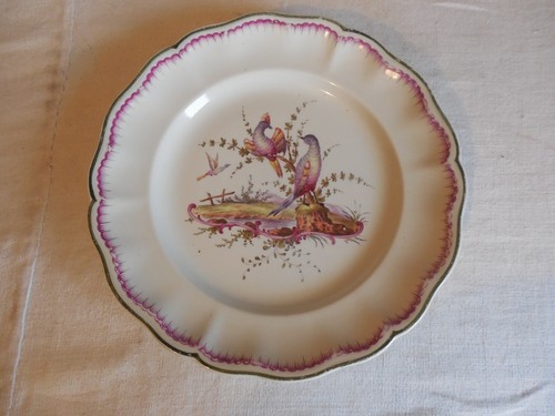 Assiette piedouche decor - a,
