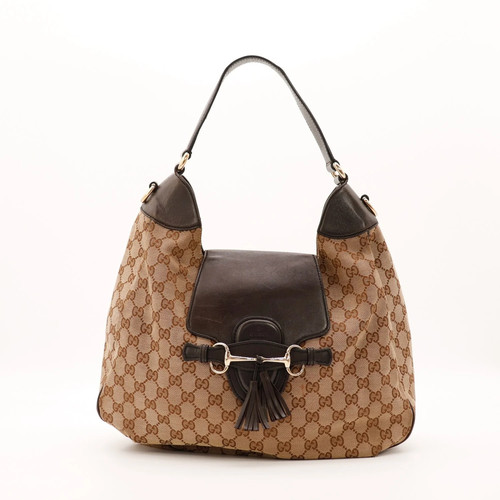Sac gucci hobo emily toile - hobo,