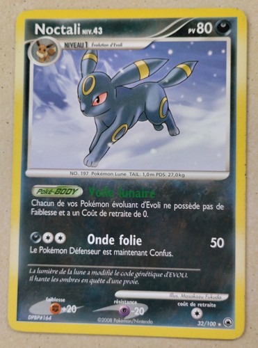 Carte pokémon noctali 80 pv - -,