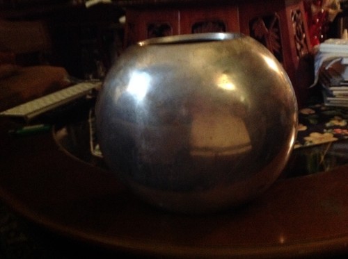 Art deco style metal vase - deco,