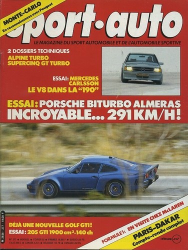 Sport auto 277 1985 mote - auto,