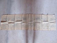 Toile à broder ancienne en lin - début 20ème - 40cm x 150cm