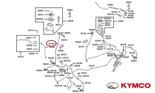 Neuf oem kymco durite - de, frein