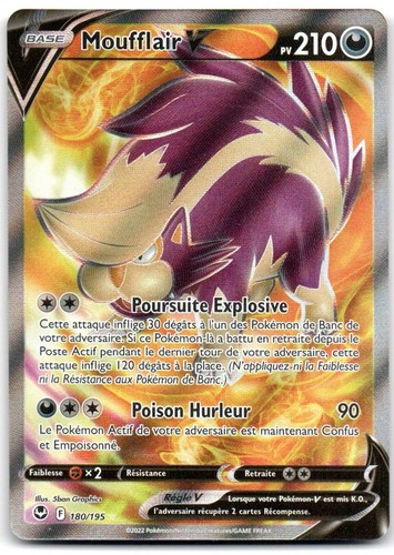 Carte pokémon moufflair - pokémon,