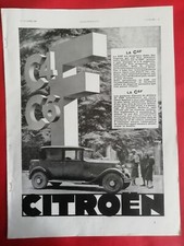 Publicité presse Automobile CITROËN La C4F & C6F Stylo EVERSHARP CHAUVENET 1930