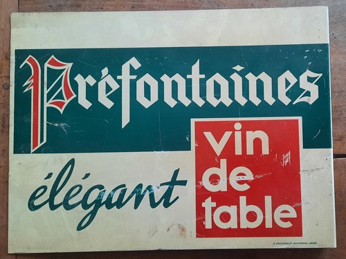 Ancienne plaque tole double - ancienne,