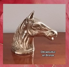 Décapsuleur Ancien Tête de Cheval en bronze/Sculpture 