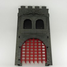 25655 Playmobil Grand Mur Double Gris Foncé avec Herse Rouge System X 3269