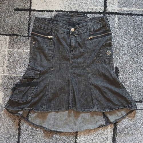 Jupe jean noire freesoul - jupe,