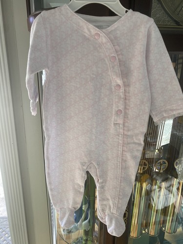 Baby dior monogram footed - baby,