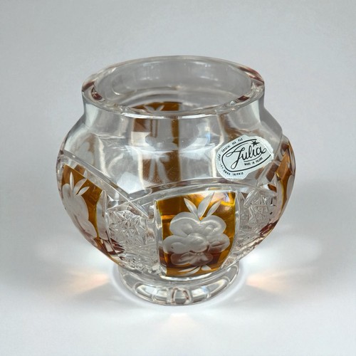 Vase cristal taillé julia - vase,