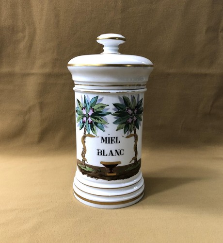 Ancien pot pharmacie miel - ancien,