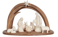 Crèche Moderne en Bois Avec