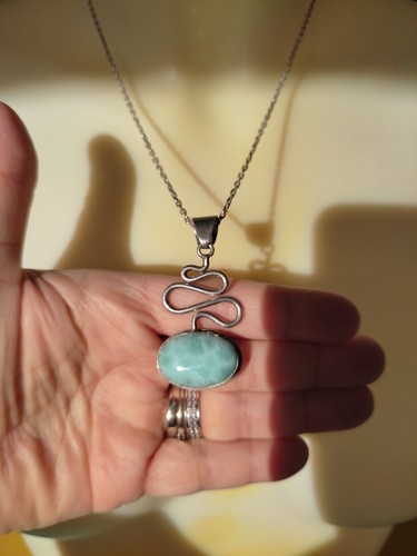 Collier argent pierre - collier,