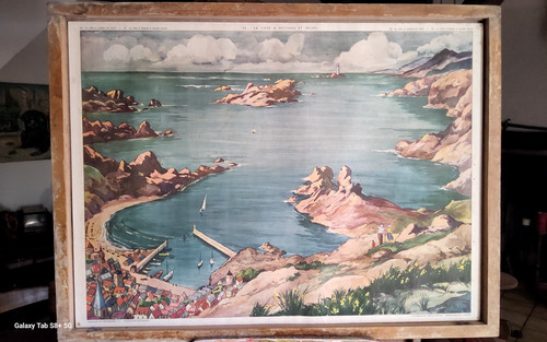 Ancienne affiche géographie - ancienne,