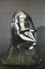 Casque bascinet chevalier